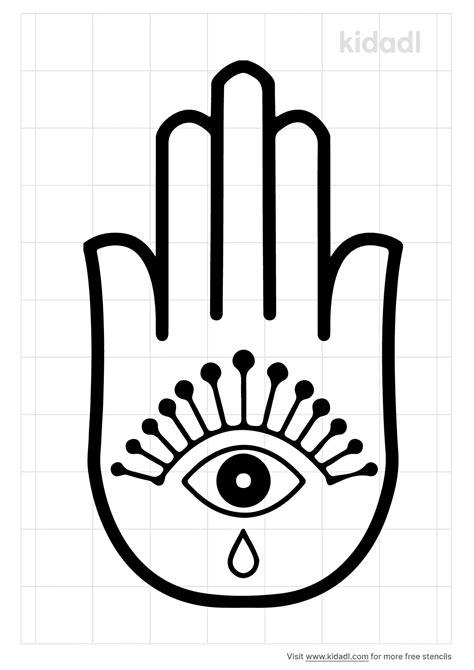 evil eye stencil